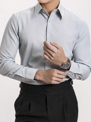 Wrinkle-Free French Long Pointed Collar Business Shirt