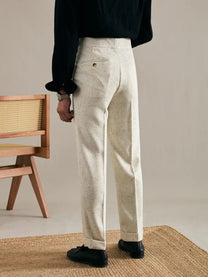 Marini Amalfi High-Waist Linen Trousers