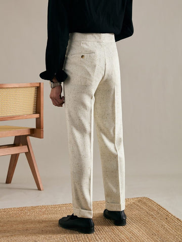 Marini Amalfi High-Waist Linen Trousers
