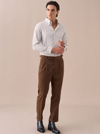 Marini Moliterno High Waisted Double Pleated Pants