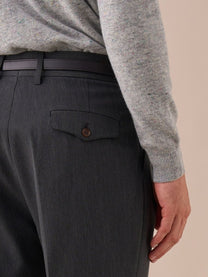 Marini Livorno Double Pleated Belt Loop Pants