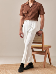 Marini Seersucker Short-Sleeve Shirt