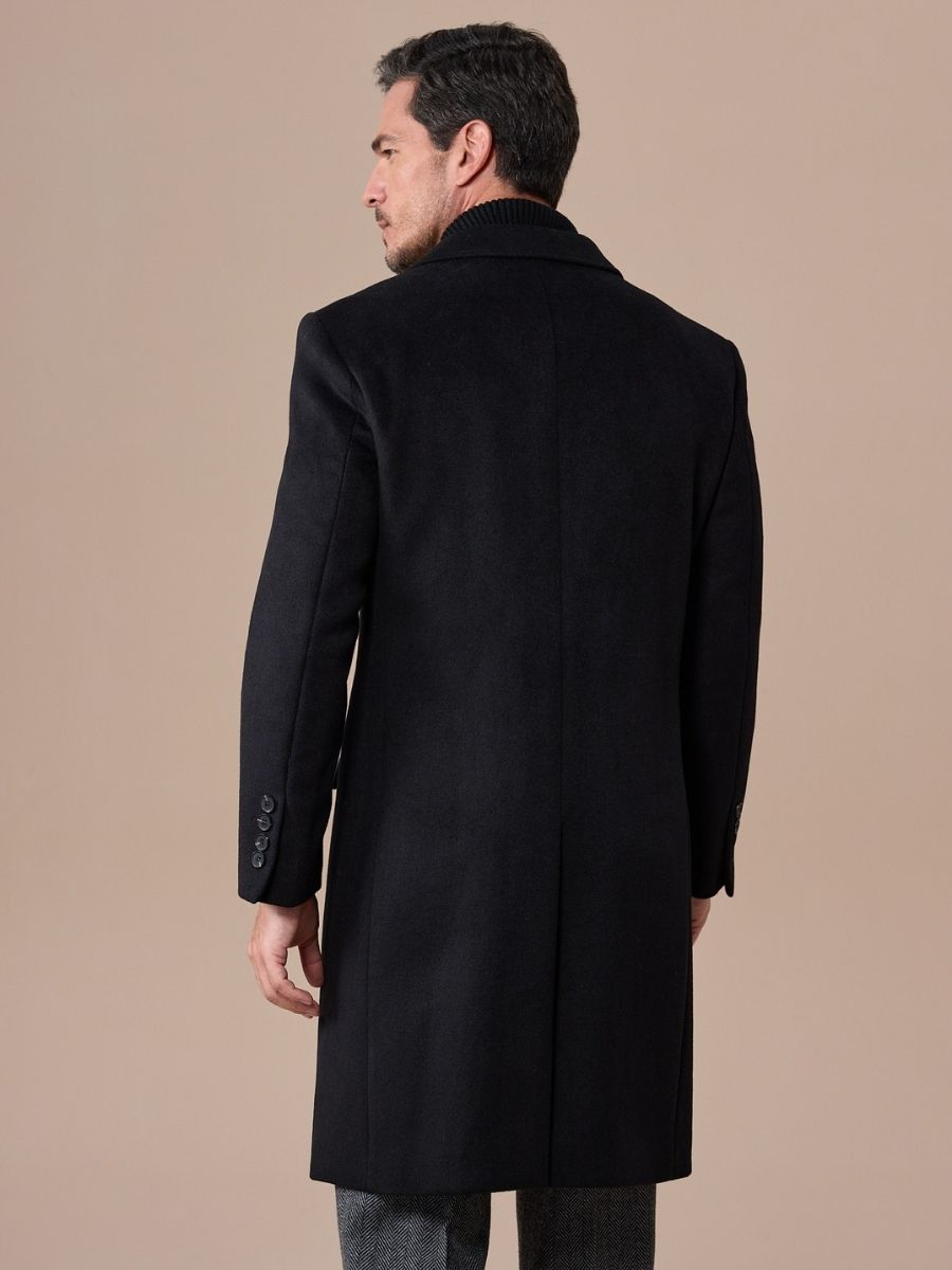 Marini Wool Blend Chesterfield Overcoat