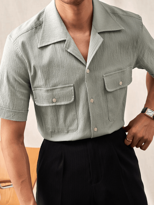 Marini Seersucker Short-Sleeve Shirt