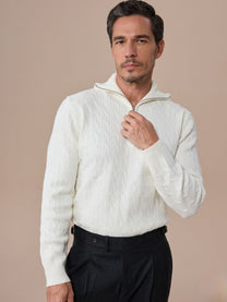 Marini Half Zip Polo Collar Sweater