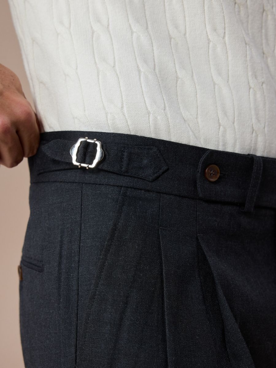 Marini Dervio High Waisted Double Pleated Pants