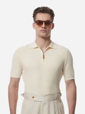 Marini Zip-Knit Polo