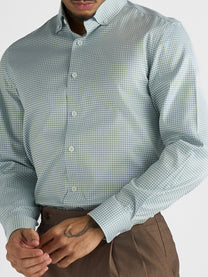 Marini Green Check No-Iron Shirt