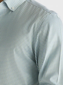 Marini Green Check No-Iron Shirt