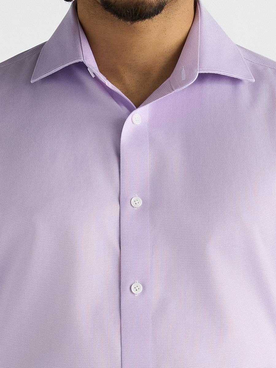 Marini Lavender Jacquard No-Iron Shirt