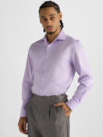 Marini Lavender Jacquard No-Iron Shirt