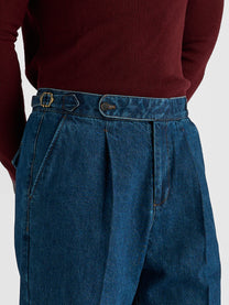 Marini Elviano Pleated Denim Trousers