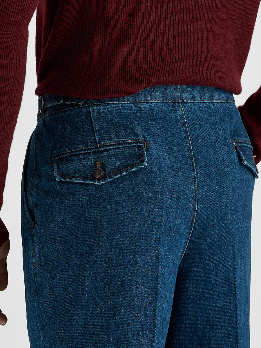 Marini Elviano Pleated Denim Trousers