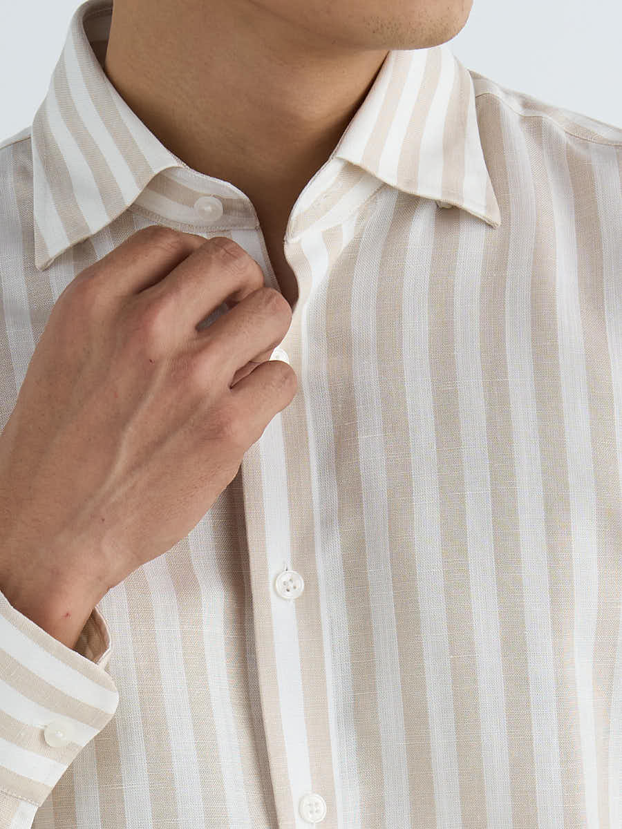 Marini Porto Cervo Striped Linen Shirt