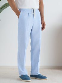 Marini Sorrento Blue Striped Pants