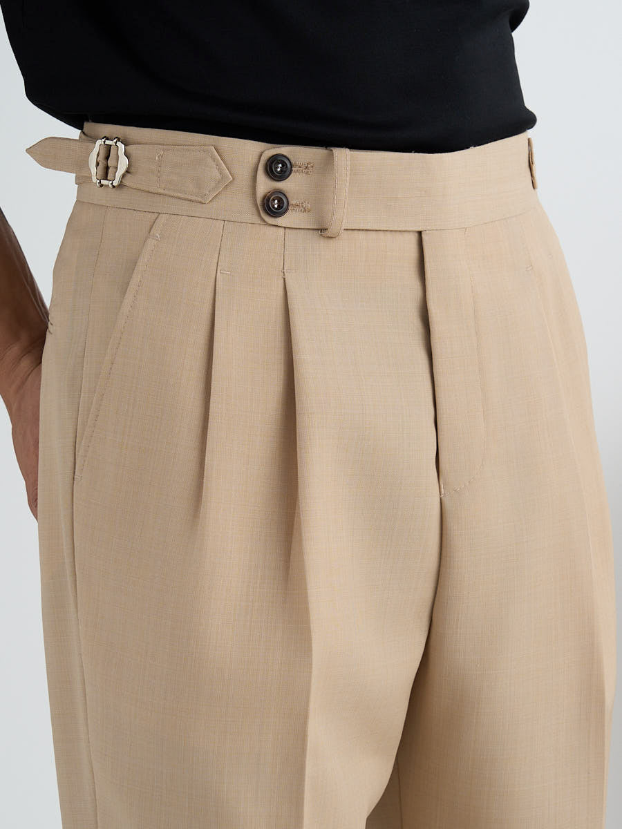 Marini Ravenna High Waisted Double Pleated pants