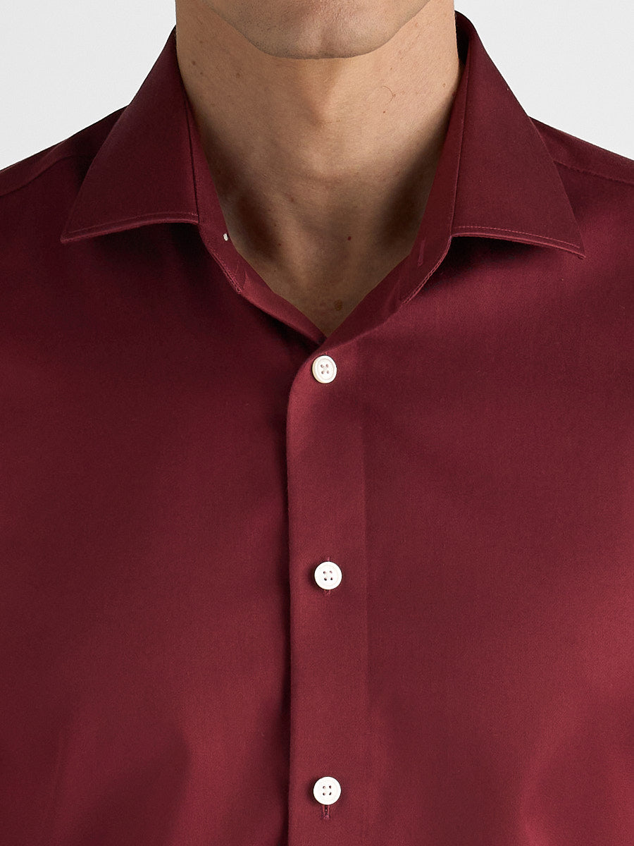 Marini Burgundy No-Iron Shirt