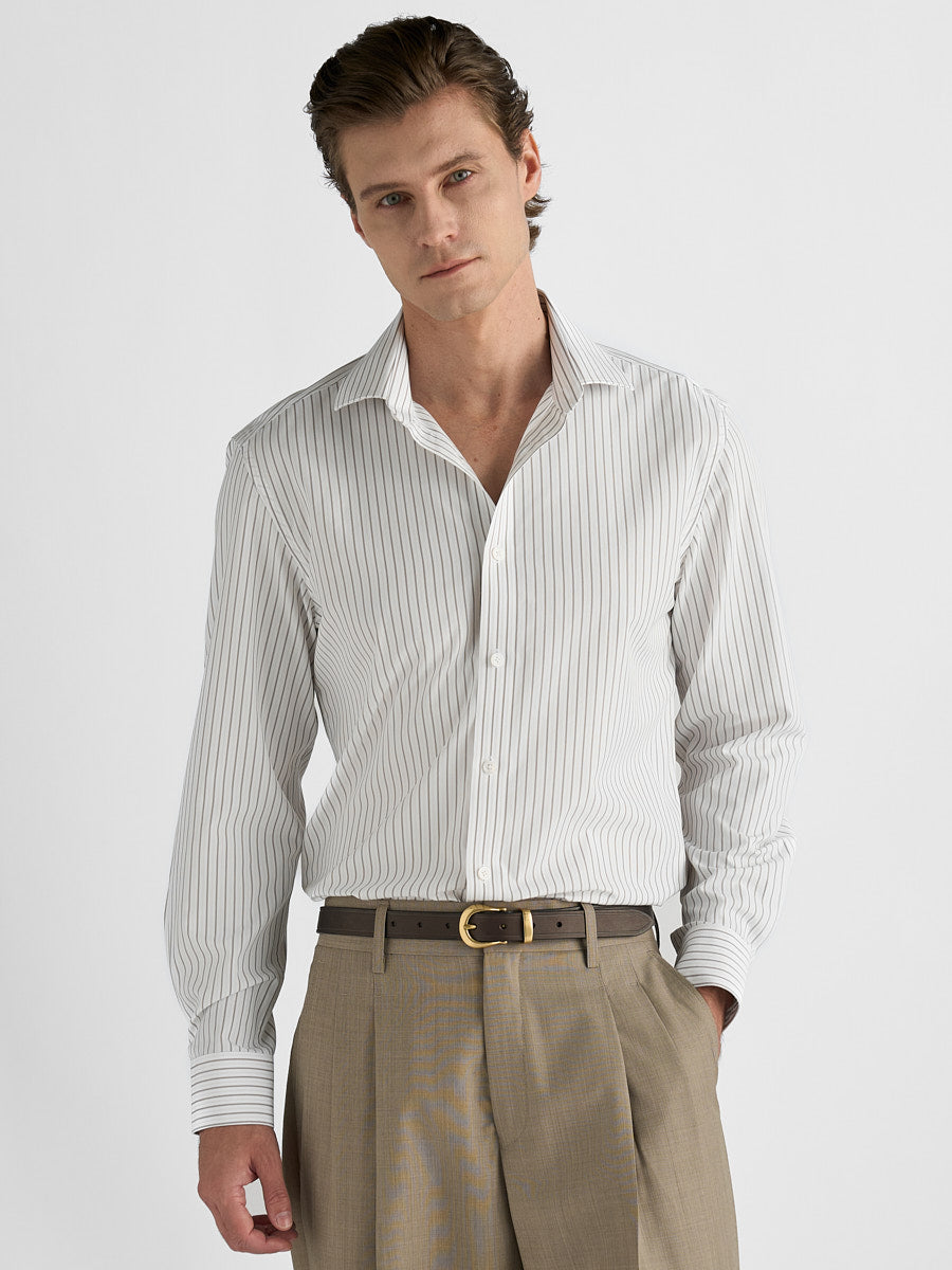 Marini Pencil Stripe No-Iron Shirt