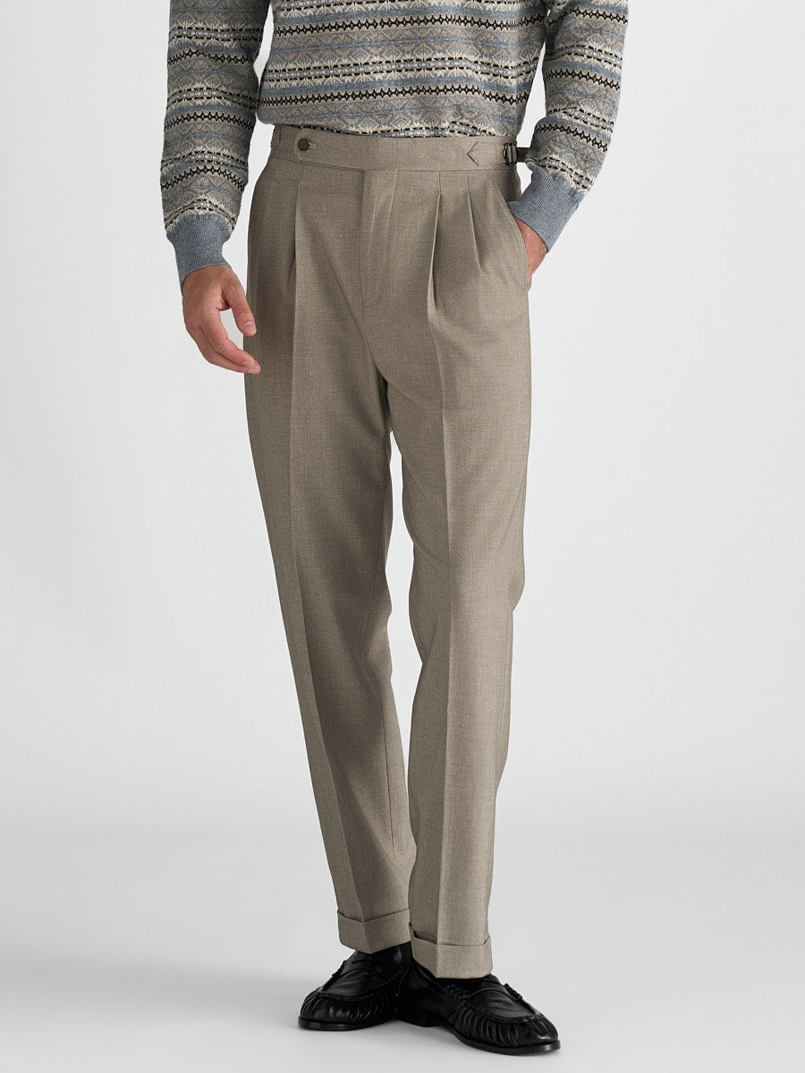 Marini Livorno High Waisted Double Pleated Pants
