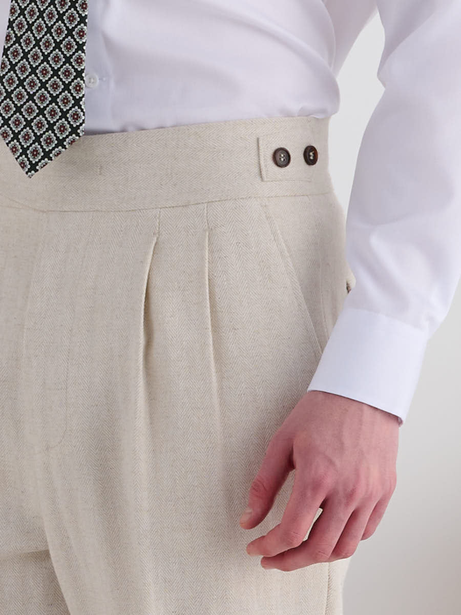 Marini Ravello Herringbone Gurkha Pants