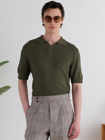 Marini Alviero Linen Blend Polo