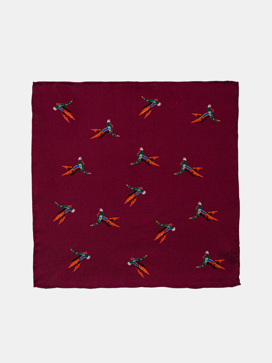 Marini Hand-Rolled Silk Pocket Square