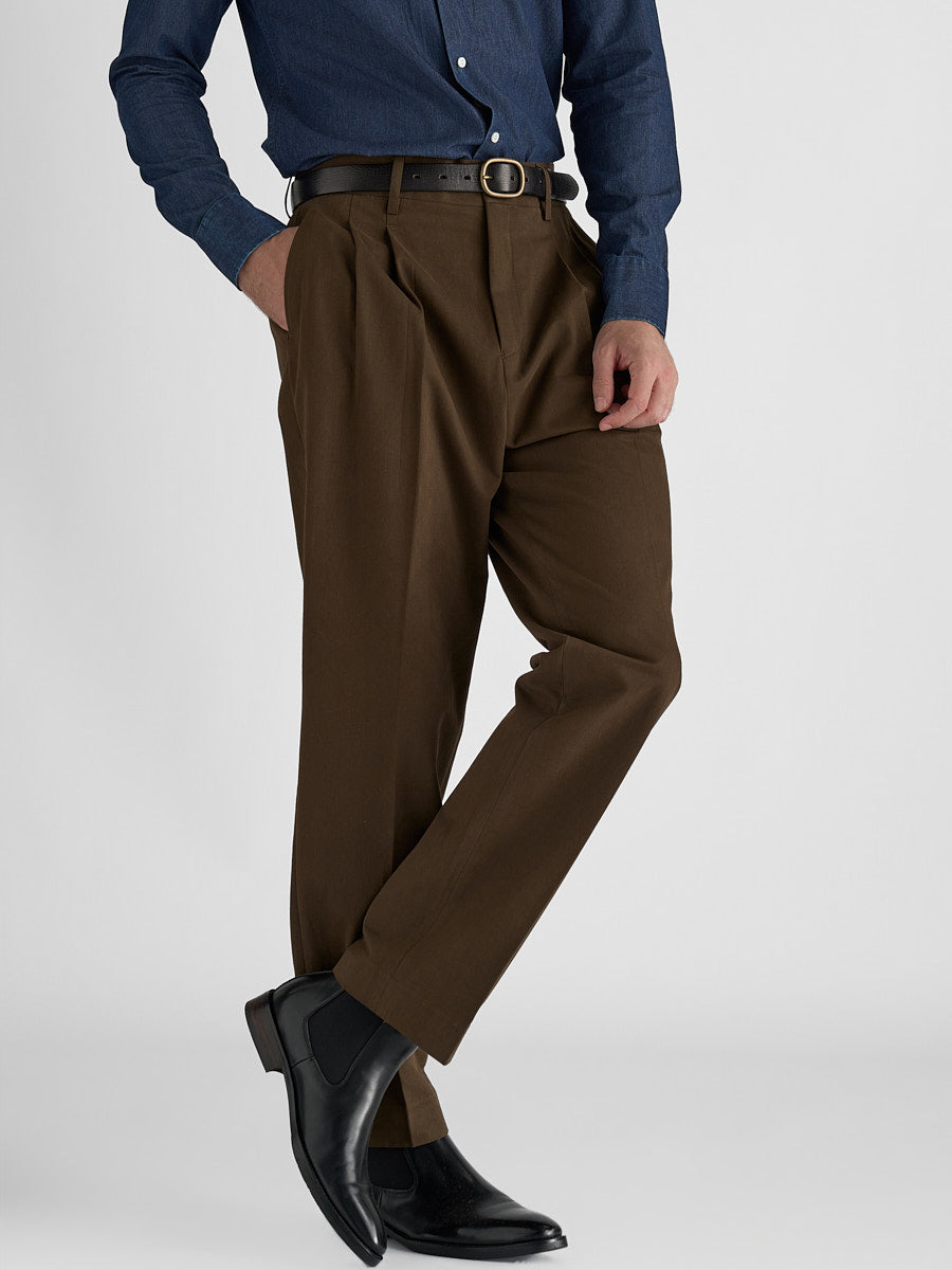Marini Bellaro High Waisted Double Pleated Pants