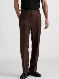 Marini Firenze High Waisted Double Pleated Pants