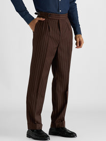 Marini Firenze High Waisted Double Pleated Pants