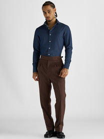 Marini Firenze High Waisted Double Pleated Pants