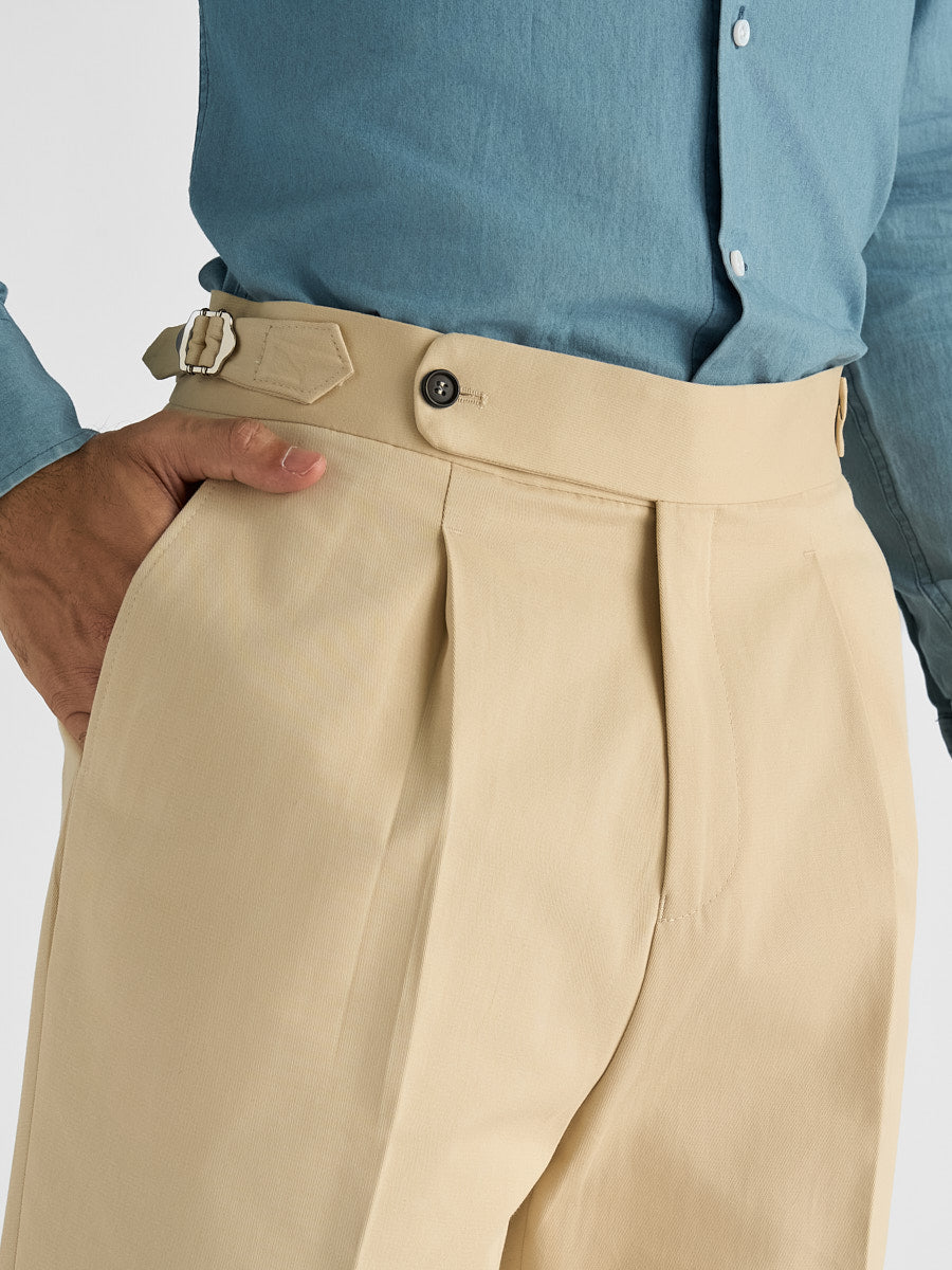 Marini Milano High Waisted Pleated Pants
