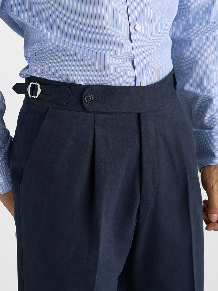 Marini Milano High Waisted Pleated Pants