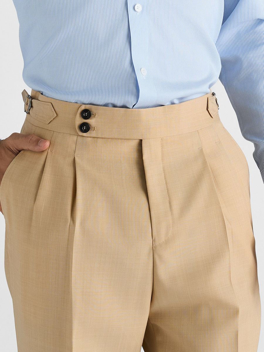 Marini Torino High Waisted Double Pleated Pants