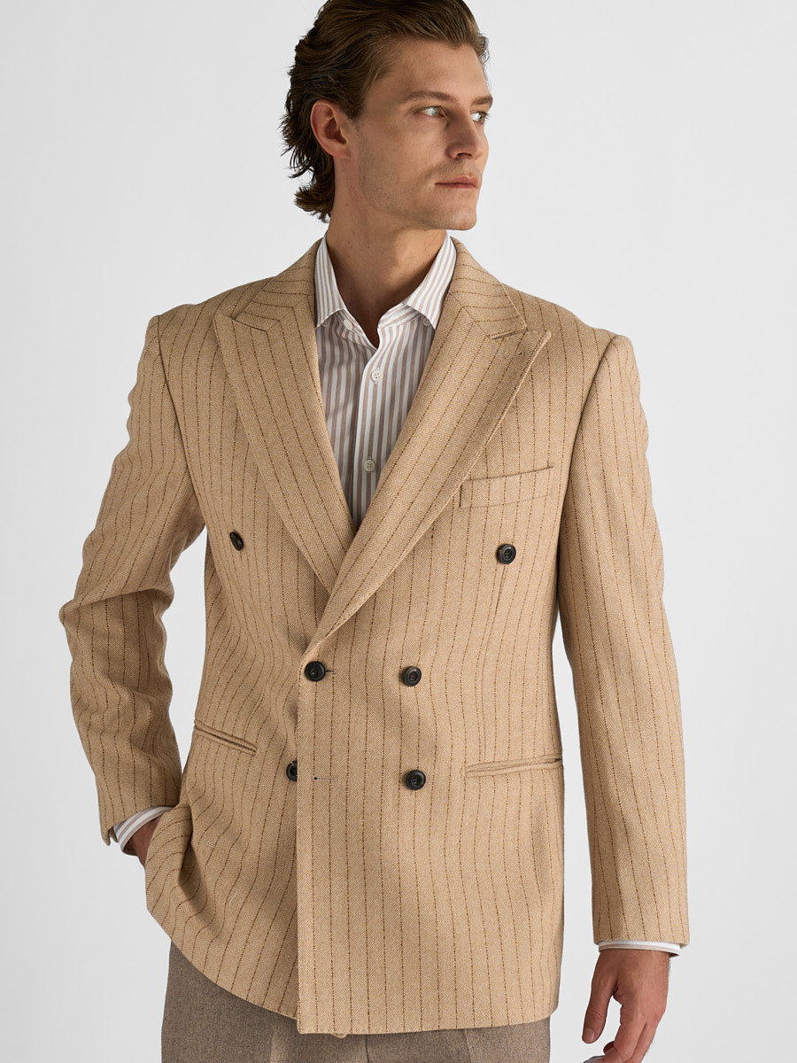 Marini Velaro Double Breasted Pinstripe Blazer
