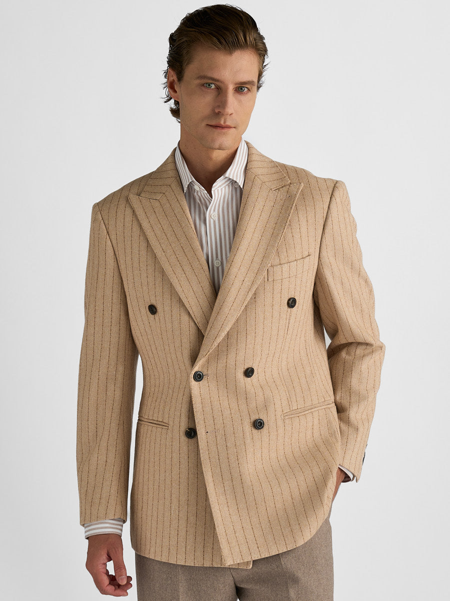 Marini Velaro Double Breasted Pinstripe Blazer