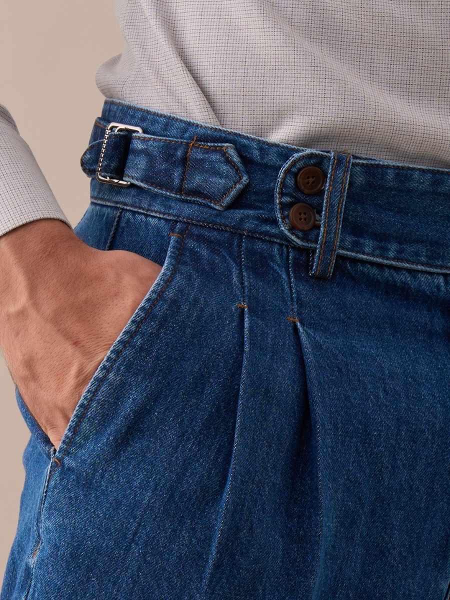 Marini Isernia High Waisted Denim Trousers