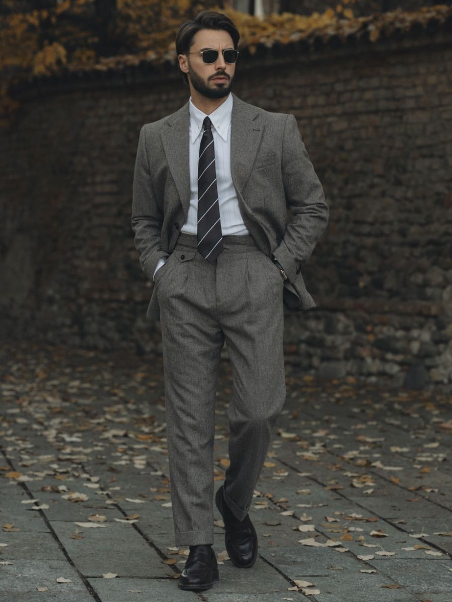 Marini Bergamo Single-Breasted Wool Blazer