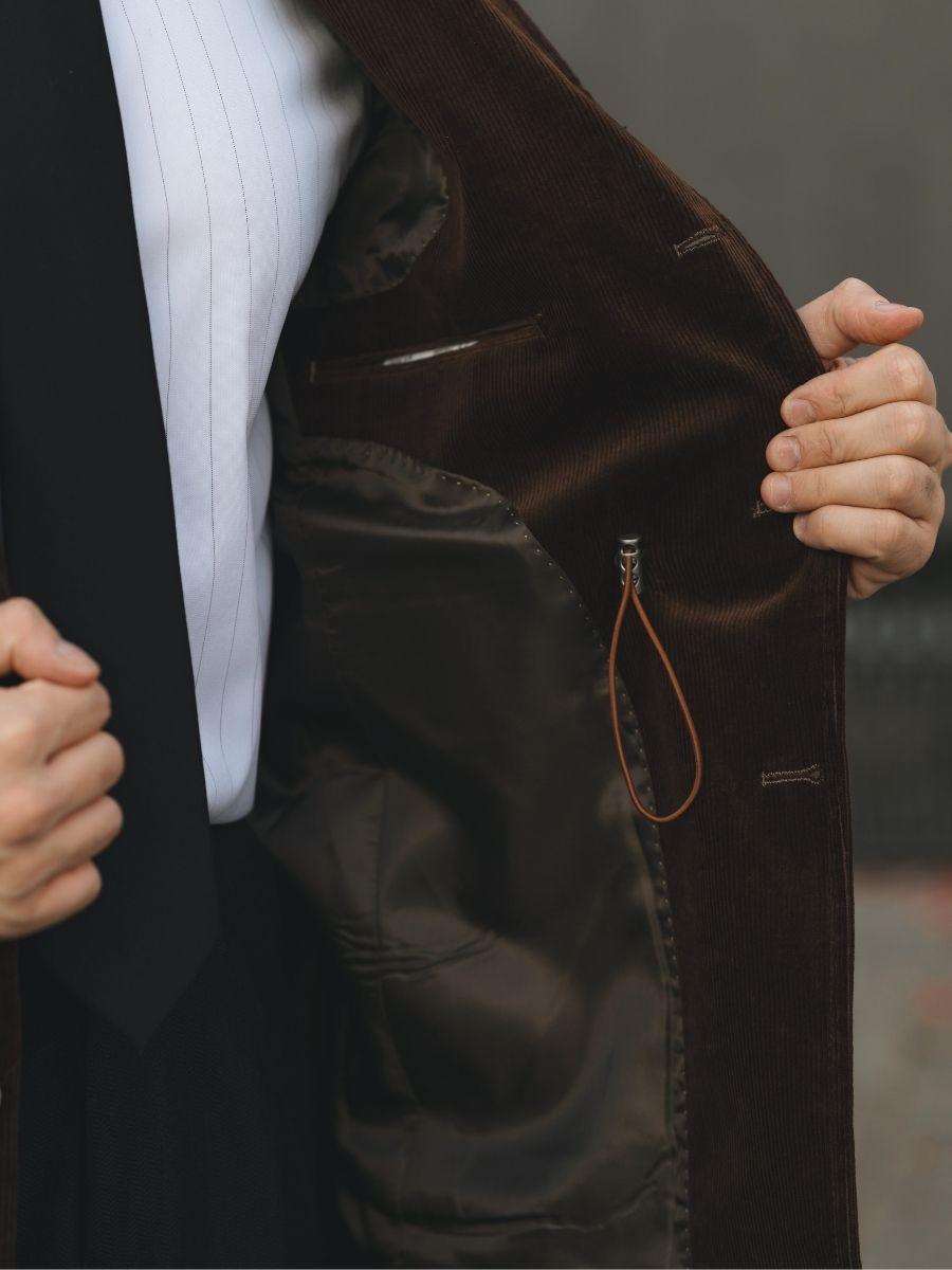 Marini Textured Corduroy Blazer