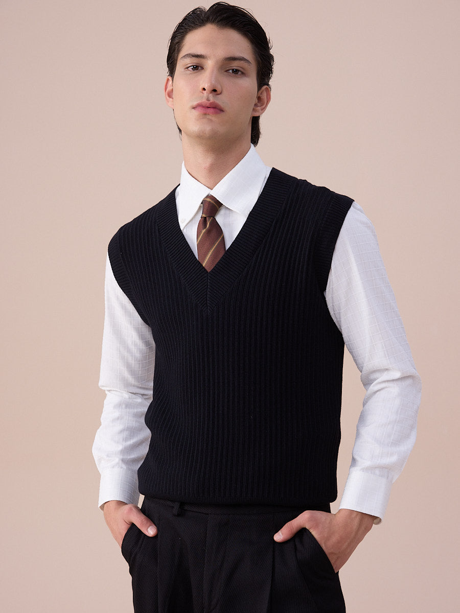Marini Varello Ribbed Knit Vest