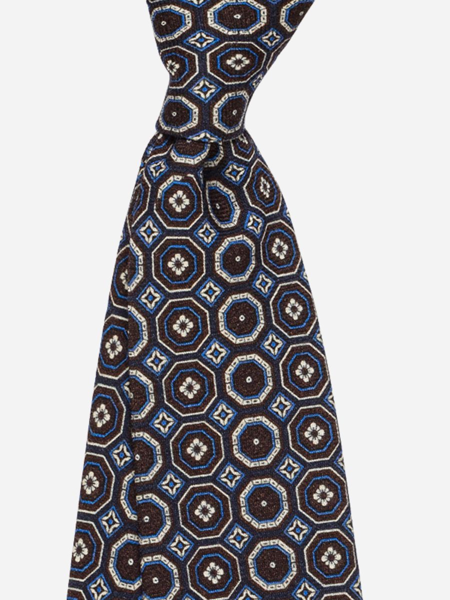 Marini Geometric Wool Tie