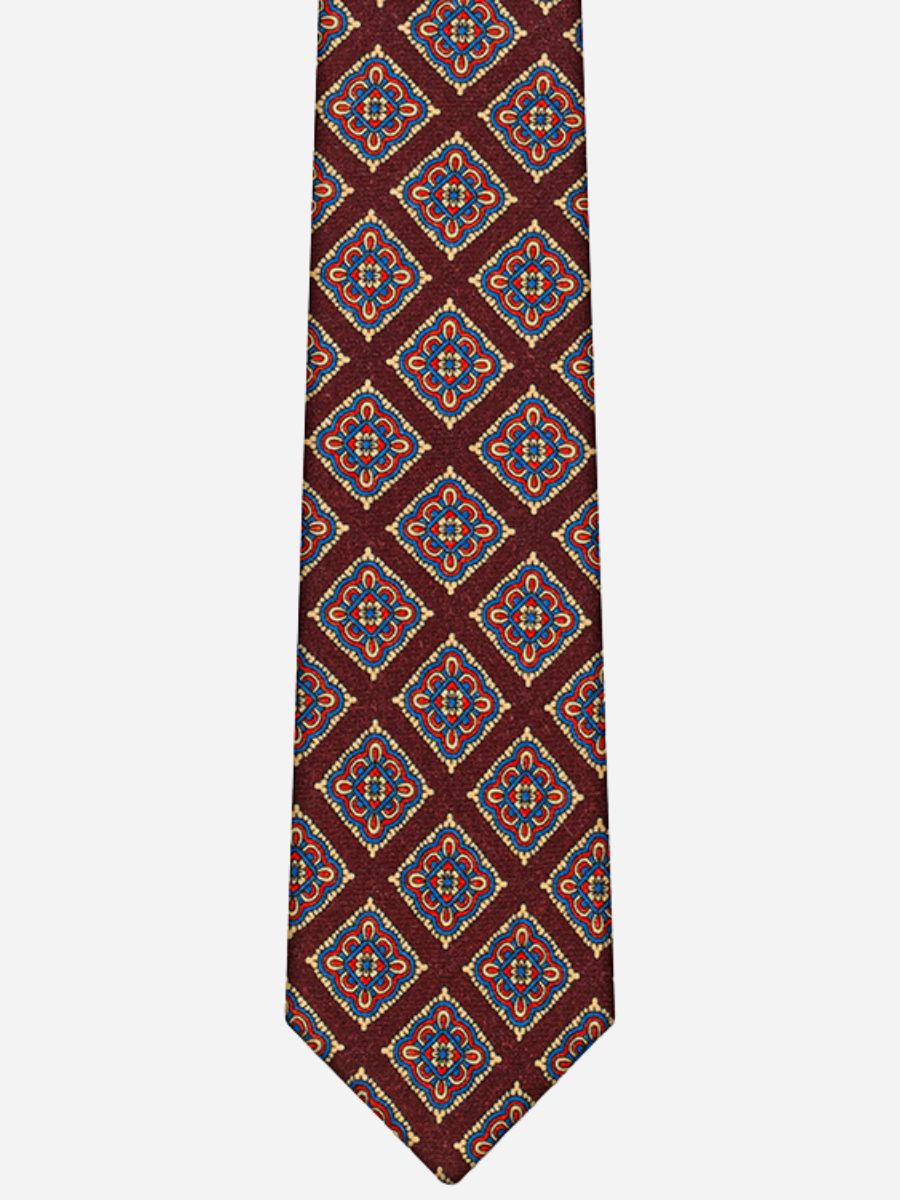 Marini Geometric Wool Tie