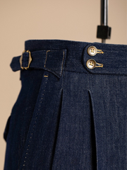 【Preorder until 16 March】Marini Arezzo High-Waist Denim Trousers (cotton blend)