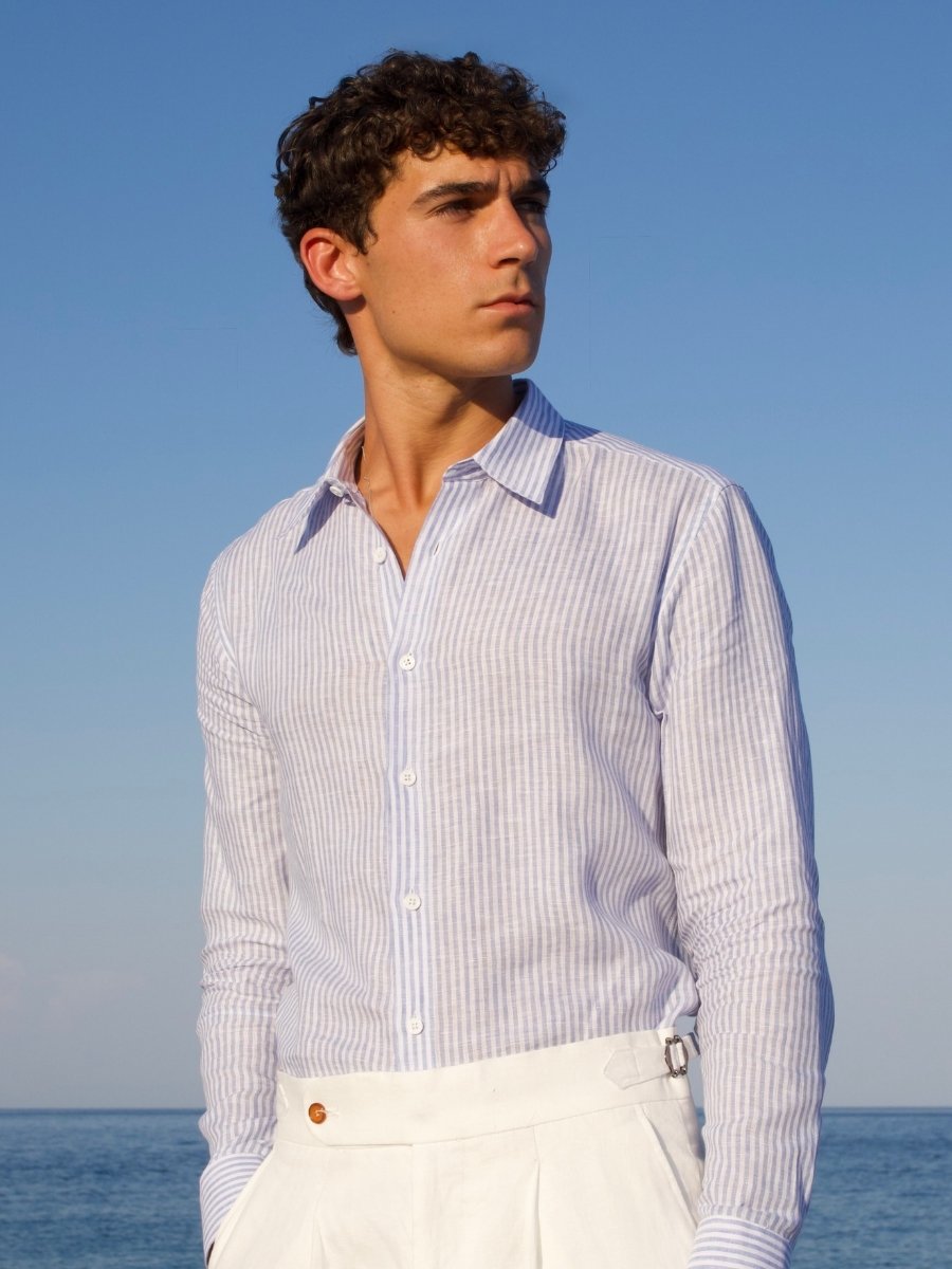 Marini Amalfi Stripe Linen Shirt