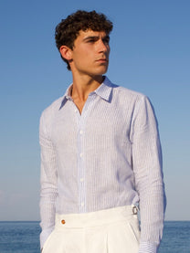 Marini Amalfi Stripe Linen Shirt