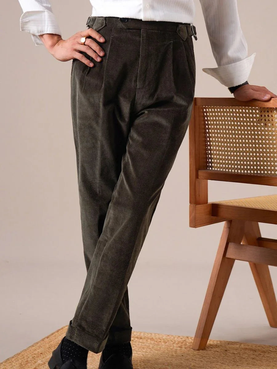 Marini Ala High-Waisted Corduroy Trousers
