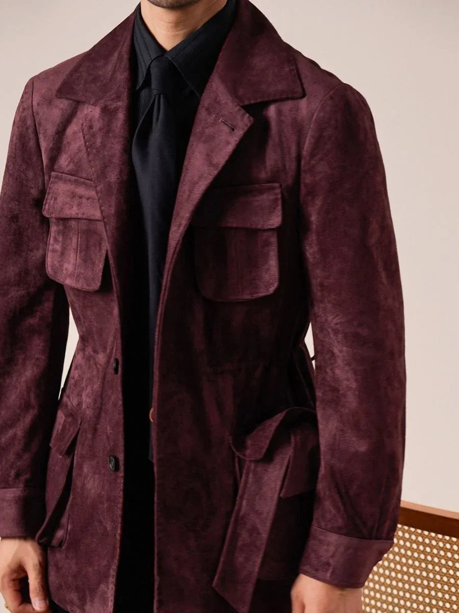 Marini Axis Suede Safari Jacket