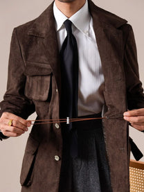 Marini Axis Suede Safari Jacket