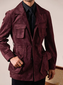 Marini Axis Suede Safari Jacket