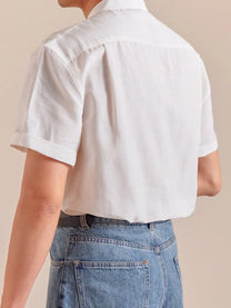 Marini Band Collar Short Sleeve Shirt