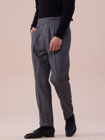 Marini Bergamo High Waisted Wool Grukha Trousers